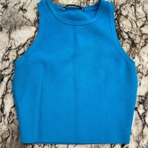 Blue Sleeveless Women's Top
